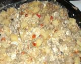 Foto del paso 6 de la receta: Revuelto con papá morrón cebolla y huevo