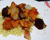 A picture of step 4 of Roasted sweet Autumn vegetables with couscous.