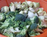 A picture of step 1 of Grilled chicken breast with steamed vegetables.