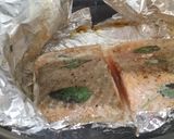 A picture of step 12 of Baked salmon in blue cheese creamy paradise.