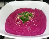 A picture of step 2 of Beetroot dip.