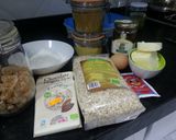A picture of step 1 of Ginger oat biscuits with dark chocolate.