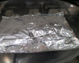 A picture of step 5 of Baked salmon in blue cheese creamy paradise.