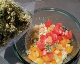 A picture of step 5 of Quinoa salad.