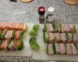A picture of step 3 of Fish kebabs.