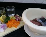A picture of step 1 of Lemon pickled bonito (skipjack tuna).