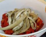 A picture of step 5 of Roasted Red Pepper, Aubergine and Onion Salad (Escalivada).