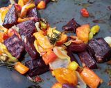 A picture of step 3 of Roasted sweet Autumn vegetables with couscous.