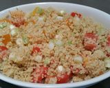 A picture of step 6 of Quinoa salad.