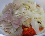 A picture of step 7 of Roasted Red Pepper, Aubergine and Onion Salad (Escalivada).