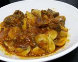 A picture of step 9 of Mushrooms a la grecque.