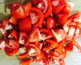 Hình bước làm 2 của món Đậu sốt cà chua