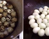 Hình bước làm 2 của món Thịt kho trứng cút