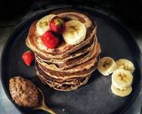 Φωτογραφία βήματος 4 της συνταγής Pancakes με μπανάνα, βρώμη, σπόρους και φυσικά άρωμα κανέλας