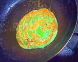 Foto langkah ke 21 dari resep Roti Maryam / Kue Canai/ Kue Phrata Pandan Berserat dan Pandan Isi Coklat.