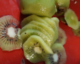 A picture of step 1 of Fermented Kiwi Cabbage Chow Chow.