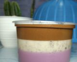 Foto langkah ke 7 dari resep Puding Lapis Taro Oreo Ovaltine.