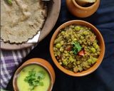 A picture of step 4 of Moong bajara khichdi.
