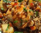 Foto del paso 4 de la receta: Guiso de arroz, lentejas y pollo