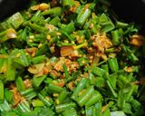 A picture of step 6 of Spring onion sabji.