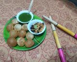 A picture of step 7 of Pani puri.