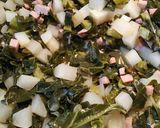 A picture of step 8 of Collards, Ham, and Turnip Root.