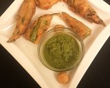 A picture of step 11 of Stuffed Mirchi Pakoda.