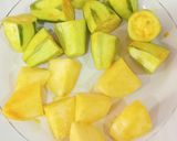 A picture of step 1 of Pointed Gourd (Parwal) Curry Bengali Style.