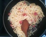 Foto del paso 3 de la receta Tallarines con pesto y jamón serrano en 4 pasos