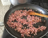Foto del paso 2 de la receta: Spaghetti de merkén con salsa carbonara a mi estilo