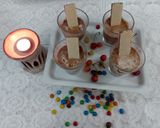 A picture of step 4 of Delgona coffiee cream chocolate Dessert.