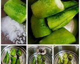 A picture of step 1 of Stuffed bitter gourd na pakoda.