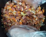 Hình bước làm 2 của món Bánh bao xá xíu (hấp/nướng bằng nồi chiên không dầu)
