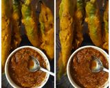 A picture of step 5 of Jodhpuri mirchi vade.