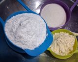 A picture of step 1 of Mathri.