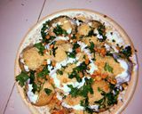 A picture of step 2 of Dahi puri chat.