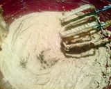A picture of step 5 of Giant Peanut Butter Chocolate Chip Cookies.