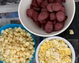Foto langkah ke 1 dari resep Tumis orak arik 🌽🥚 Sosis simple.