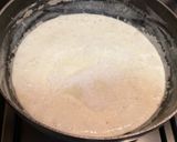 A picture of step 4 of Sabudana payasam.