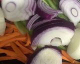 Foto del paso 1 de la receta: Entrecot de cerdo con vegetales y arroz