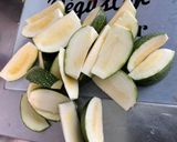 Une image de l'étape 3 de Courgettes rondes et poivron grillés aux épices italiennes (recette plancha).