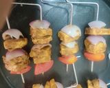 ग्रिल्ड बारबीक्यू चिली सॉस पनीर (Grilled barbeque chilly sauces paneer recipe in hindi) रेसिपी चरण 7 फोटो