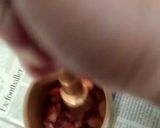 A picture of step 2 of Puffed Rice Snack (Lasaniya Mumra Chavana).