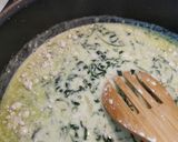 Spenótos, garnélás spagetti recept fázis 2 fotója