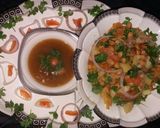 A picture of step 4 of Chana Chaat.