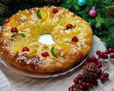 A picture of step 11 of Roscón de Reyes with Saffron.