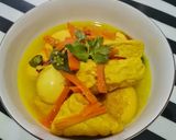 Foto langkah ke 7 dari resep Sayur Telur tahu kuah kuning santan.