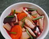 Hình bước làm 4 của món Canh củ nấu nấm
