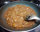 A picture of step 3 of Suji Halwa.