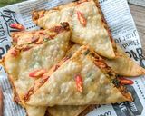 Foto langkah ke 10 dari resep Tahu Sosis Lipat Kulit Pangsit.